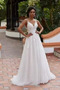 Vestito da sposa Vita naturale Elegante Strascico spazzata A-line - Pagina 1