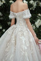 Vestito da sposa All Aperto Vita naturale Maniche corte Strascico Reale - Pagina 6