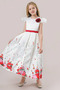 Vestito da fiore ragazza Vendita A-line Autunno Drappeggiato Gioiello - Pagina 3