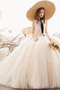 Vestito da sposa A-line Con fiocchi Lunghezza piano Formale Multi-strato. - Pagina 3