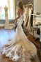 Vestito da nozze Sirena Profondo scollo a v Elegante Sala Vita naturale - Pagina 2