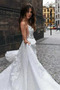Vestito da sposa Senza schienale Pizzo Scollo a v Lungo lussi - Pagina 3