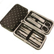 Suit PU Leather Case in acciaio inossidabile 8 pezzi Taglia unghie