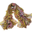 Stampa della nappa della seta reale della sciarpa di estate Purple Extra lungo
