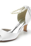 Scarpe da sposa con nastro di strass scarpe da donna per banchetti a bocca di pesce scarpe da damigella d'onore rosse