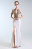 Vestito da ballo Gioiello Perline Mostra Satin elastico effetto