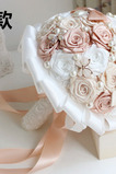 Pearl diamante mano mano sposa azienda fiori personalizzati nastro di nozze bouquet damigella d'onore