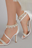 Scarpe da sposa a spillo sandali con strass scarpe da sposa scarpe da sposa in seta principessa