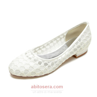 scarpe da sposa in pizzo bianco scarpe da sposa basse - Pagina 7