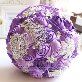 Viola diamante perla matrimonio nozze layout di layout decorazione creativa fiori di partecipazione - Pagina 1