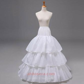 Abito Da Sposa Sottoveste Con Balze Sottoveste Con Increspature Vita Elastica Da Sposa Chiesa Sottoveste Grande Con Balze - Pagina 2