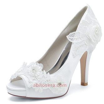 Scarpe da sposa da donna con bocca bassa e testa di pesce tacchi alti con strass scarpe singole da damigella d'onore sandali da banchetto - Pagina 7