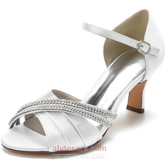 Scarpe da sposa con farfalla in raso, scarpe da damigella d'onore verdi con tacco a spillo con tacco a spillo - Pagina 1