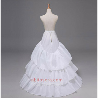 Abito Da Sposa Sottoveste Con Balze Sottoveste Con Increspature Vita Elastica Da Sposa Chiesa Sottoveste Grande Con Balze - Pagina 1