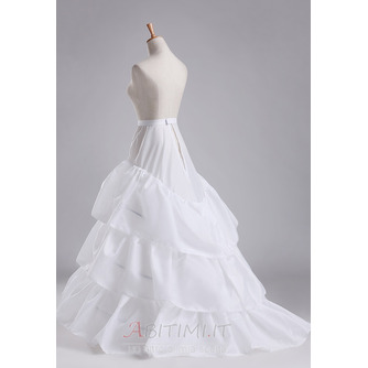 Abito Da Sposa Sottoveste Con Balze Sottoveste Con Increspature Vita Elastica Da Sposa Chiesa Sottoveste Grande Con Balze - Pagina 3