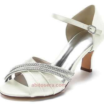 Scarpe da sposa con farfalla in raso, scarpe da damigella d'onore verdi con tacco a spillo con tacco a spillo - Pagina 2