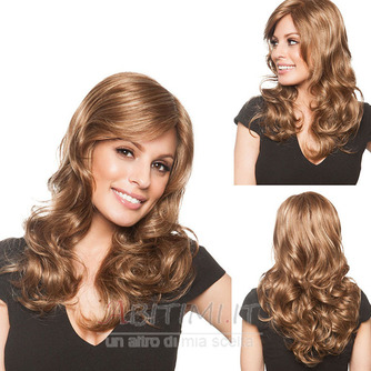Perruque Adatto a donne Bande inclinate Long Curly Billow Kanekalon materiale - Pagina 1