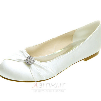 Scarpe basse scarpe da sposa premaman in raso scarpe da sposa taglie forti - Pagina 2