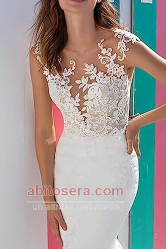 Abito da sposa Cameriera di mare Chiffon Spazzola Treno Primavera - Pagina 2