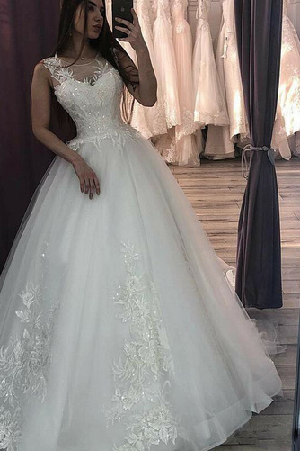 Vestito da sposa Formale Pulsante Senza maniche Raso Medio Bateau - Pagina 1