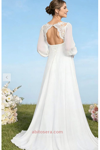 Abito da nozze Premaman Drappeggiato Impero Elegante Spazzare treno - Pagina 4