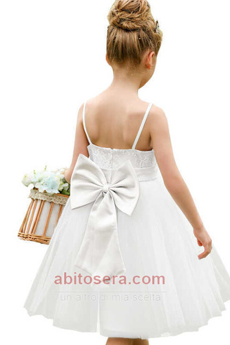 Abito da fiore ragazza Tulle Elegante Ginocchio Bow accentati - Pagina 2