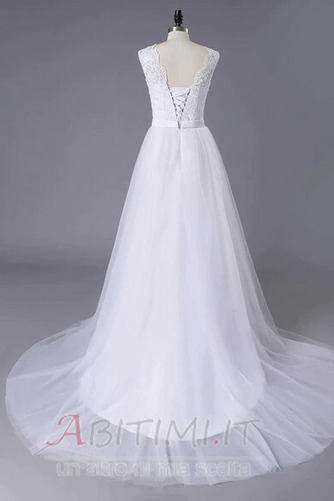 Vestito da sposa Tulle Applicato Elegante Vita naturale Sala Estate - Pagina 2