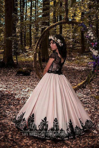 Vestito da fiore ragazza Maniche corte Gioiello Matrimonio Senza schienale - Pagina 2