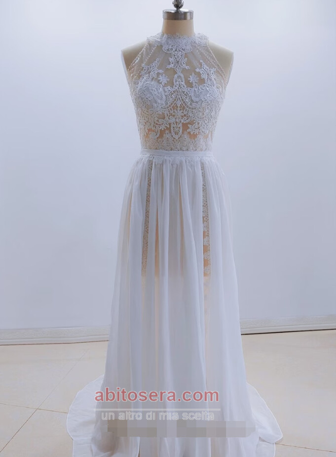Abito da sposa Senza maniche Pera Primavera Gioiello A-line Vendita Abito da sposa Senza maniche Pera Primavera Gioiello A-line Vendita