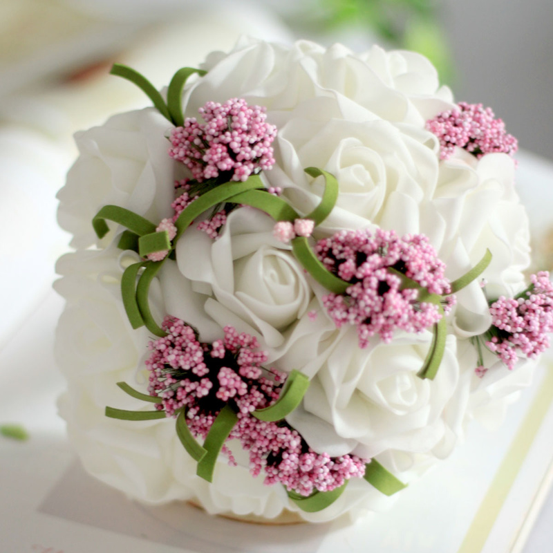 Il bouquet di fiori di simulazione sposa bridesmaid bouquet di nozze 