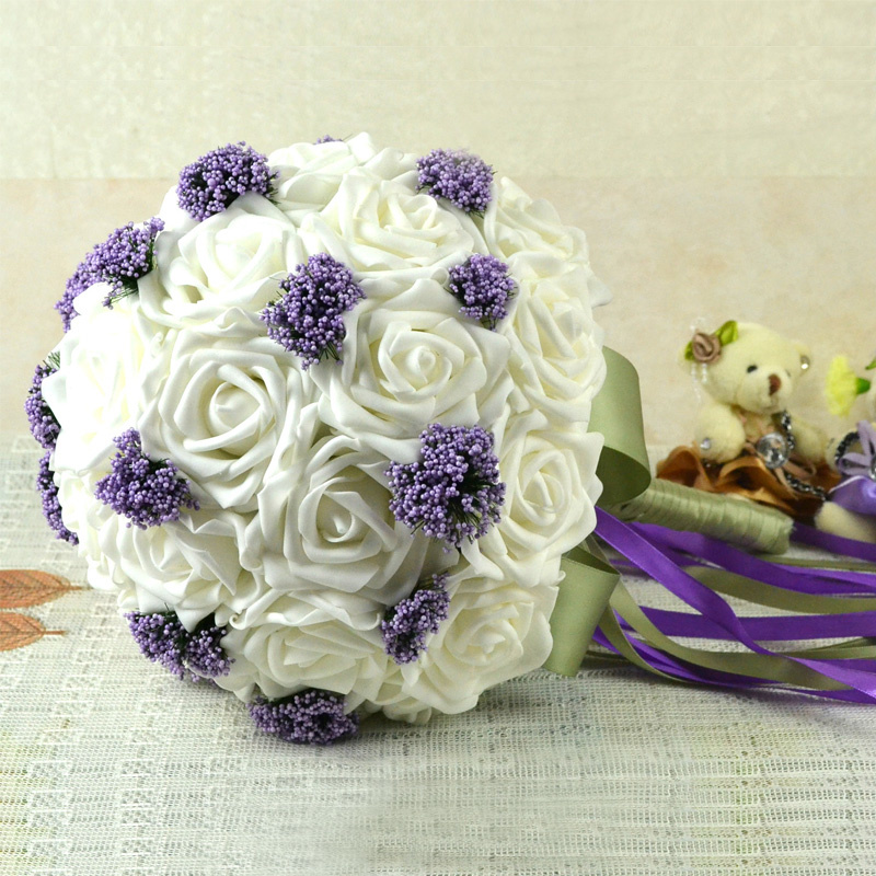 Mazzo di fiori bianchi da regalare un regalo di nozze Mazzo di nozze regalo simulazione manuale pura